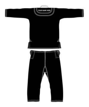 Black with White BJJ Gi 04