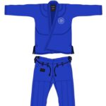 Blue custom made jiu jitsu gi