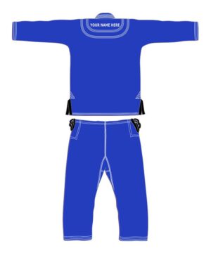 Blue white Stitch BJJ Gi 03