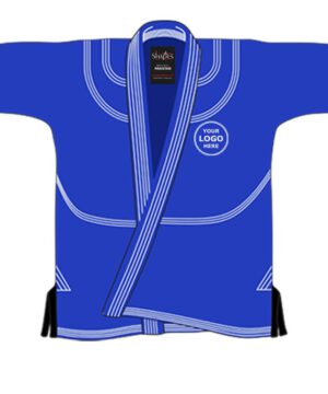 Blue white Stitch BJJ Gi 04