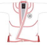White with Red BJJ Gi 03