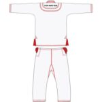 White with Red BJJ Gi 04